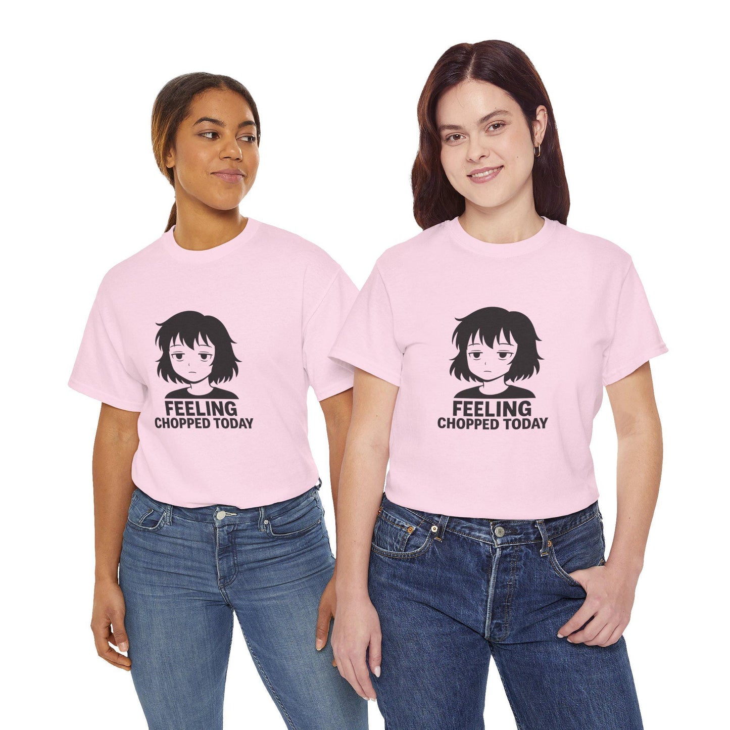 Feeling Chopped Today Graphic Tee: Unisex Heavy Cotton Humor Shirt