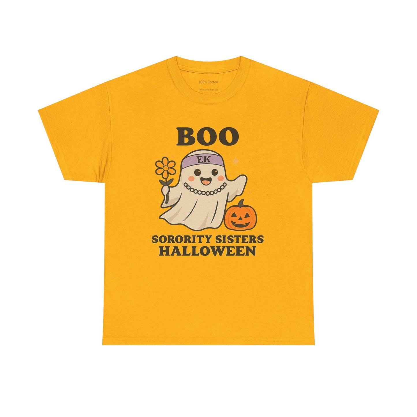 Boo Halloween Sorority Tee, Unisex T-Shirt, Spooky Season Top, Funny Halloween Shirt, Sorority Sisters Gift