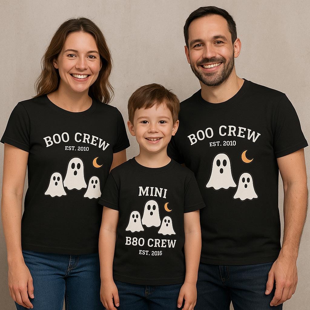 Boo Crew Halloween Tee: Spooky Ghost Cotton Unisex Shirt