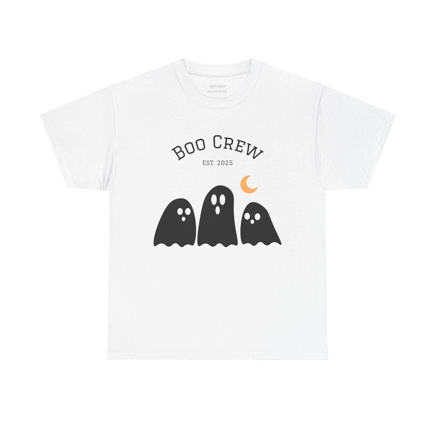 Boo Crew Halloween Tee: Spooky Ghost Cotton Unisex Shirt