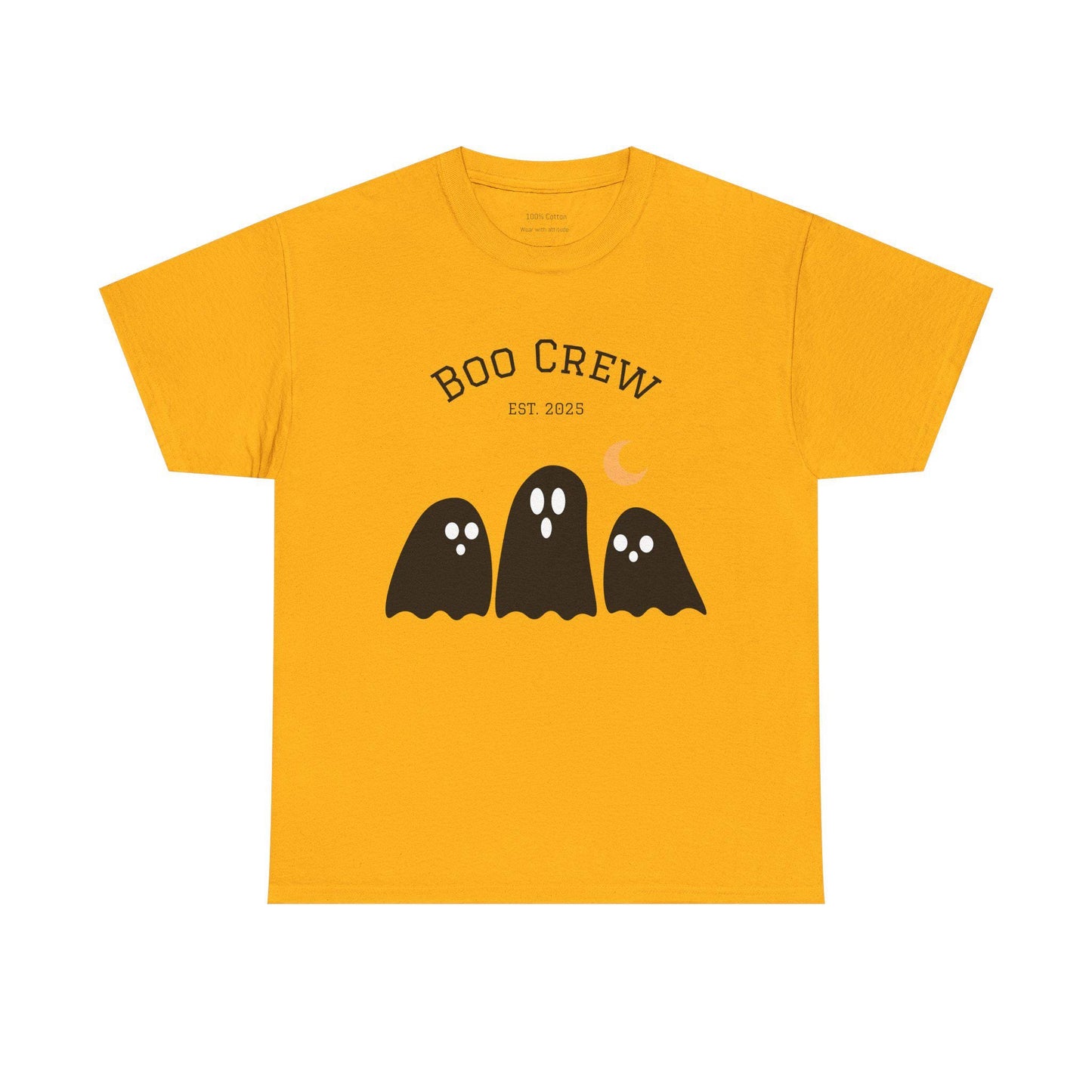 Boo Crew Halloween Tee: Spooky Ghost Cotton Unisex Shirt