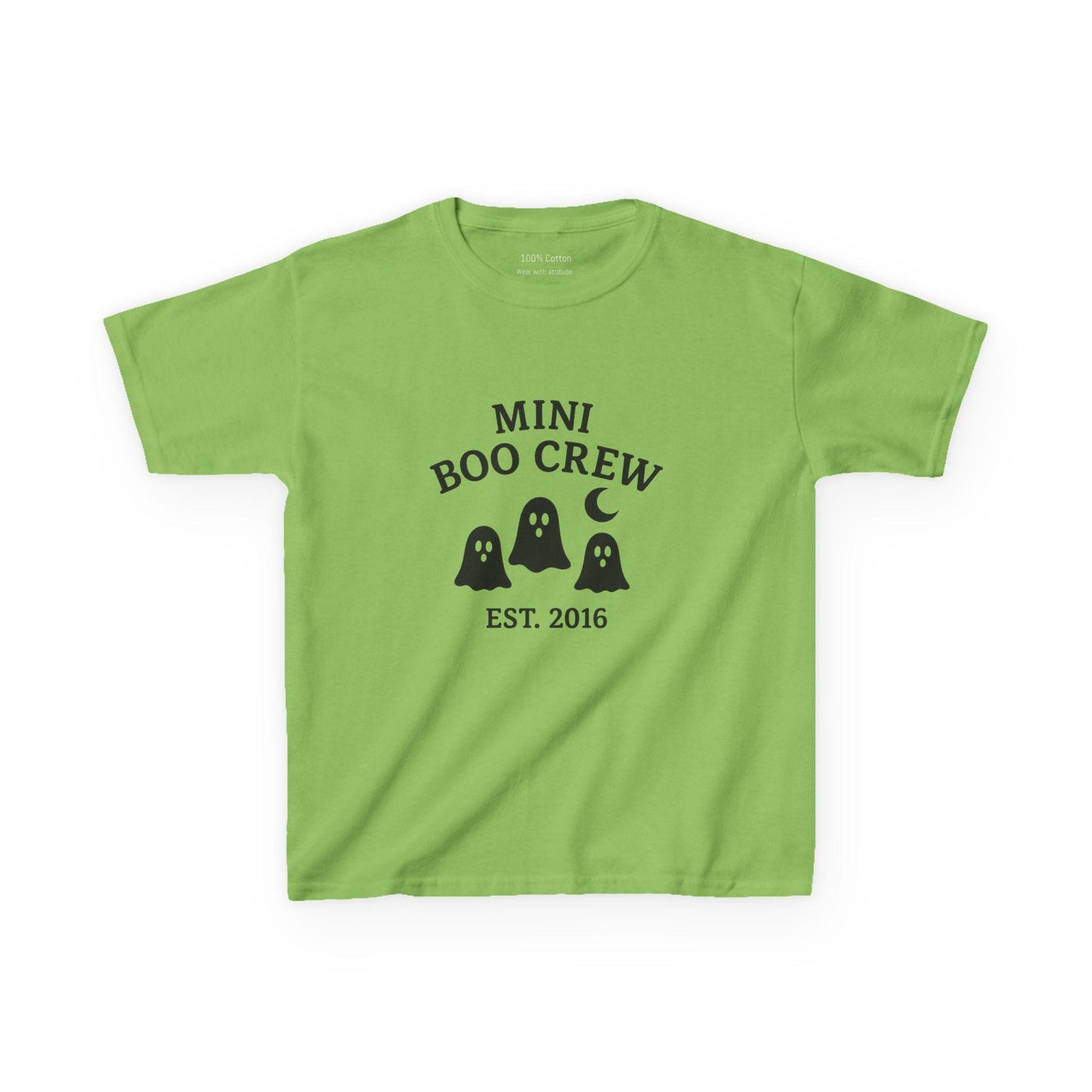 Mini Boo Crew Kids Tee - Halloween Ghost Shirt, Spooky T-Shirt for Children, Halloween Costume, Trick or Treat Shirt, Fun Mock Tee