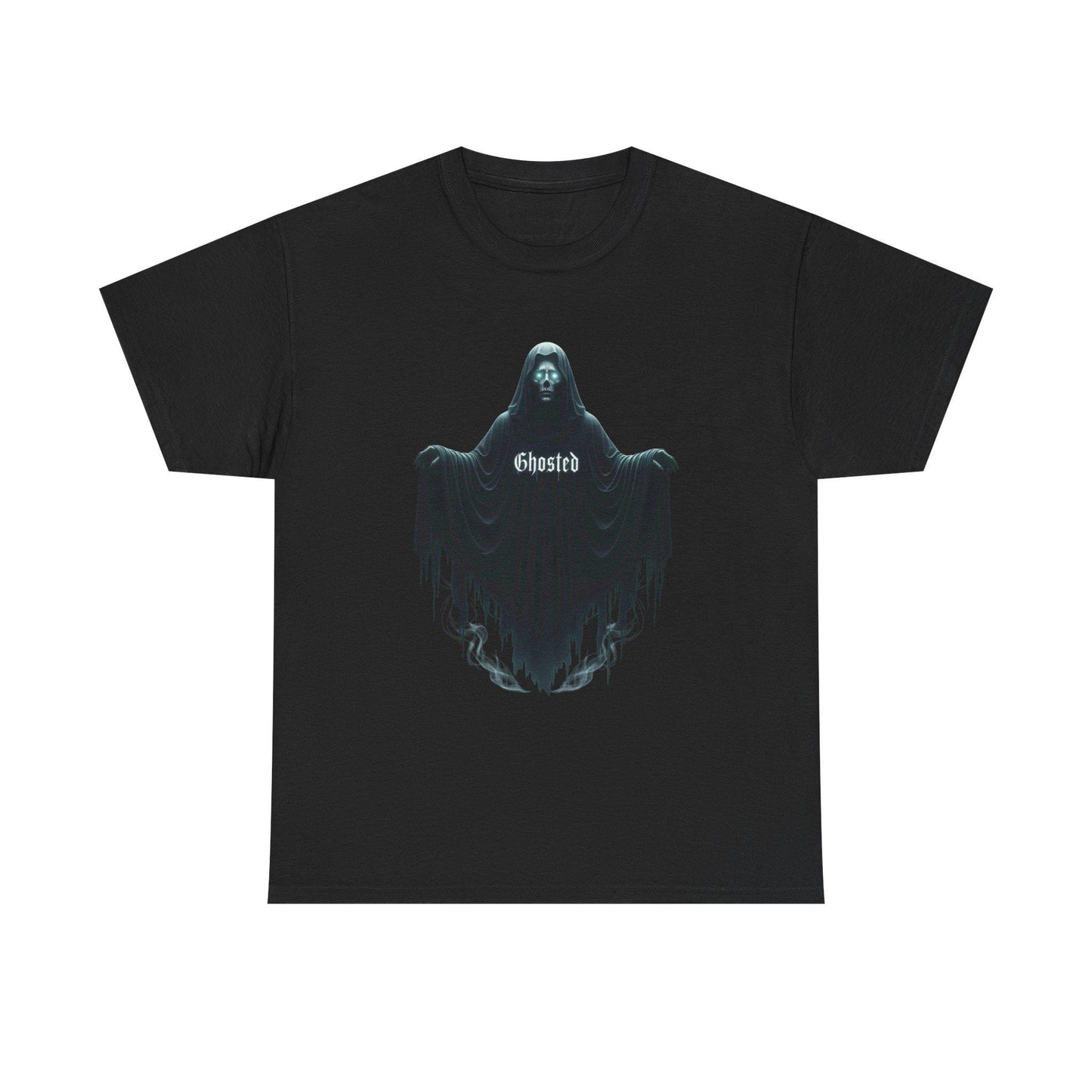 Ghosted Unisex Heavy Cotton Tee: Halloween Humor Apparel