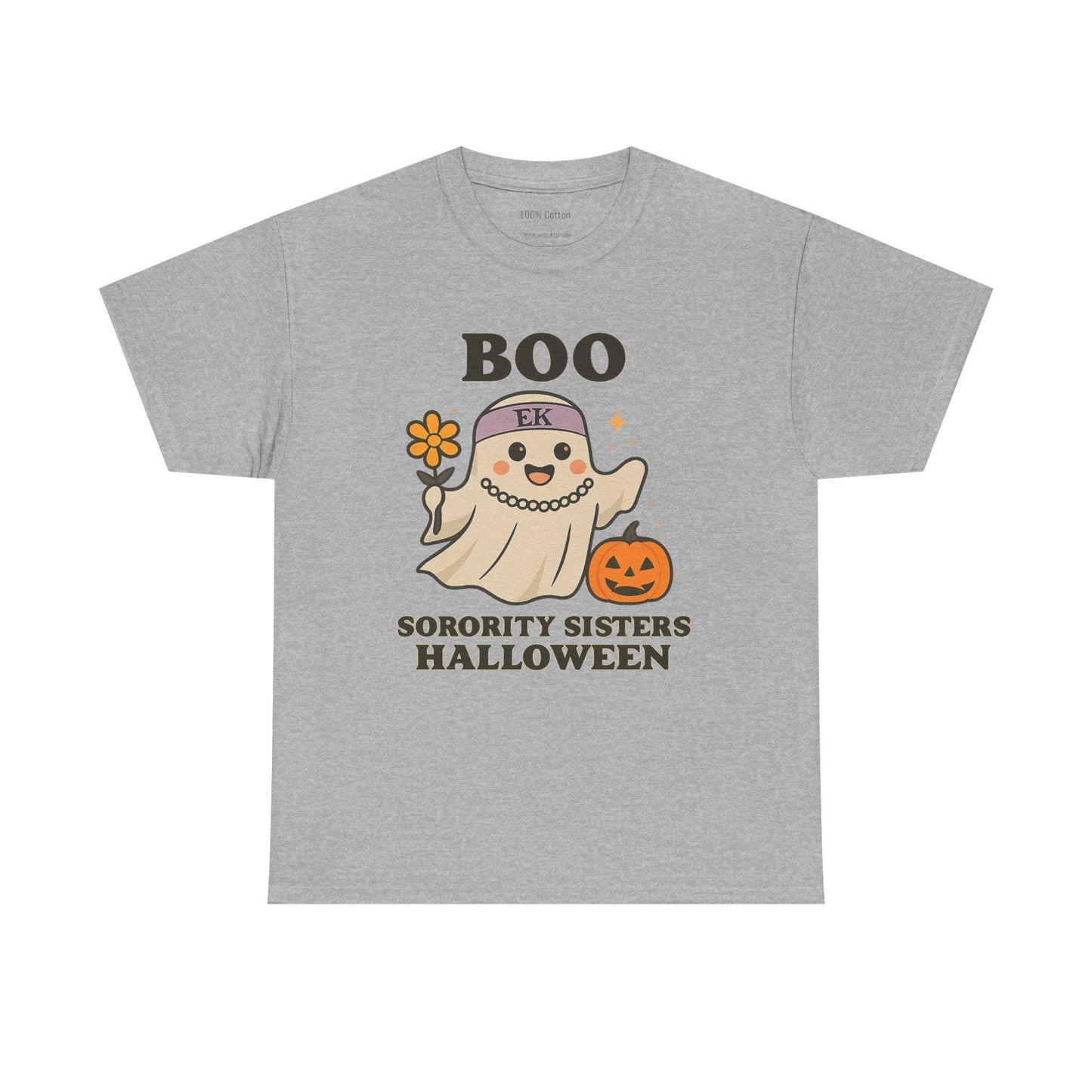 Boo Halloween Sorority Tee, Unisex T-Shirt, Spooky Season Top, Funny Halloween Shirt, Sorority Sisters Gift