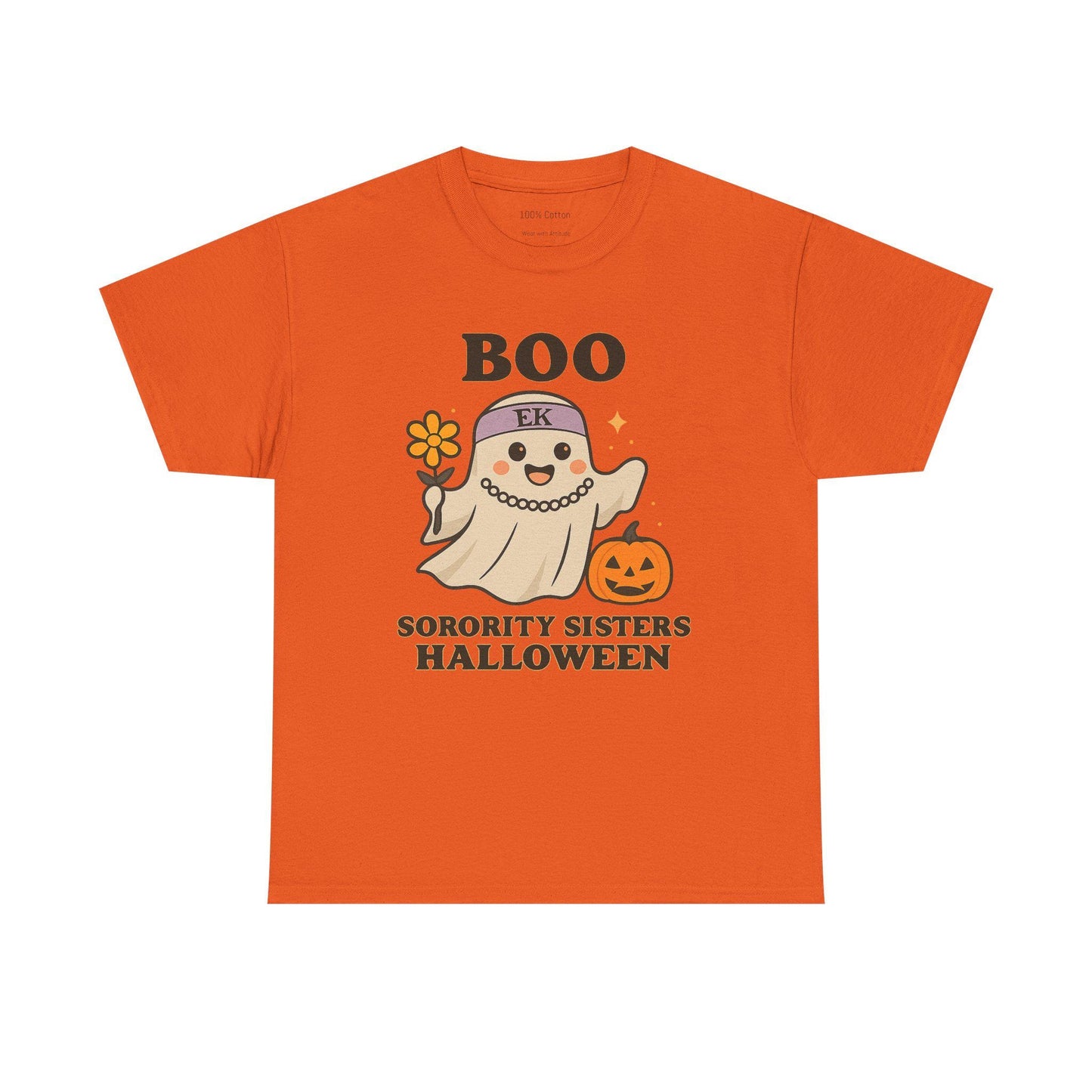 Boo Halloween Sorority Tee, Unisex T-Shirt, Spooky Season Top, Funny Halloween Shirt, Sorority Sisters Gift