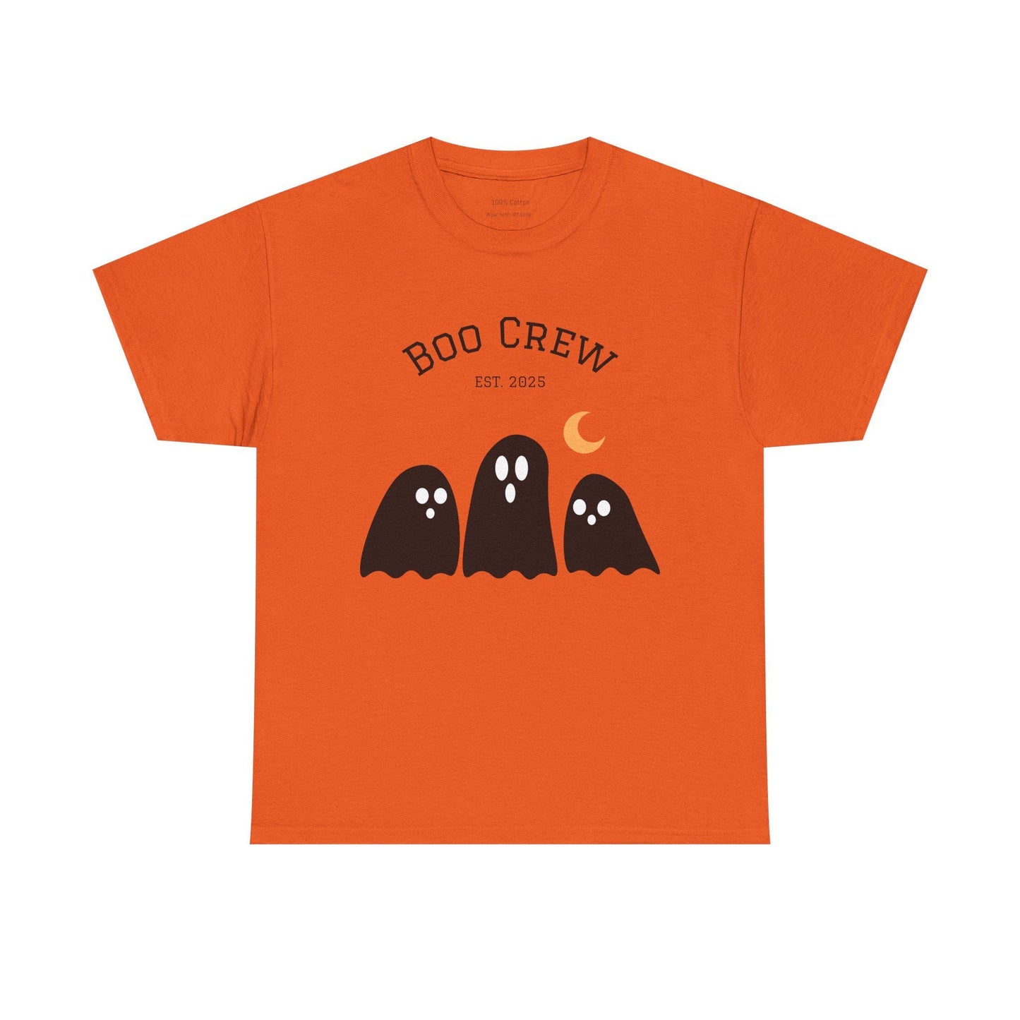 Boo Crew Halloween Tee: Spooky Ghost Cotton Unisex Shirt