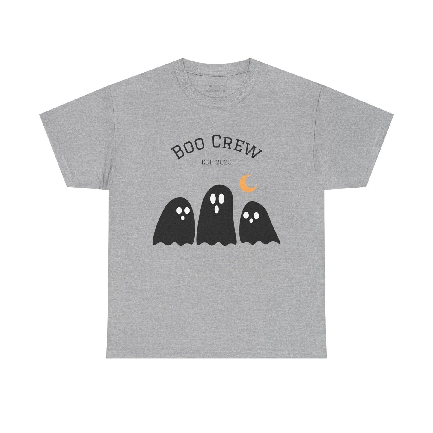 Boo Crew Halloween Tee: Spooky Ghost Cotton Unisex Shirt