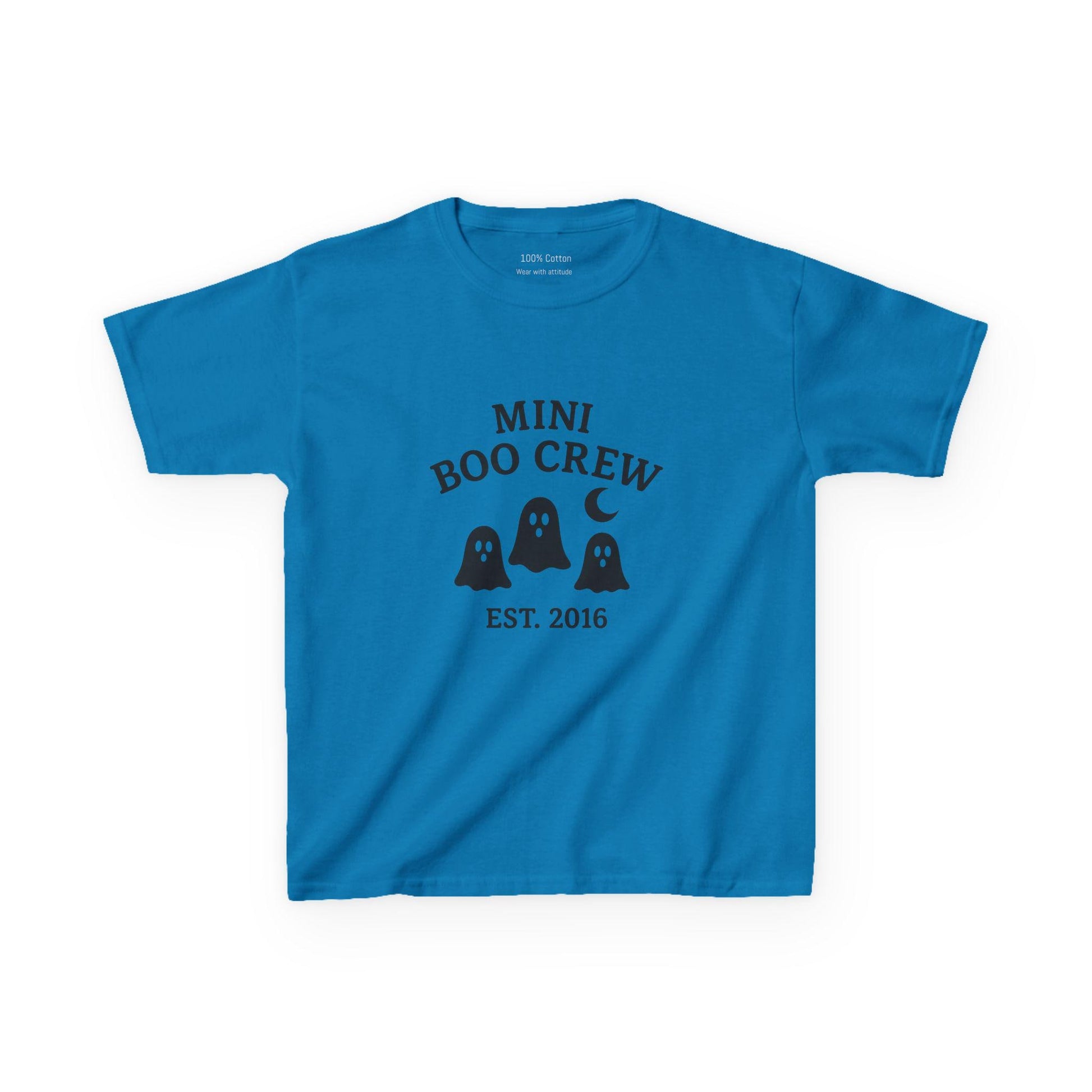 Mini Boo Crew Kids Tee - Halloween Ghost Shirt, Spooky T-Shirt for Children, Halloween Costume, Trick or Treat Shirt, Fun Mock Tee