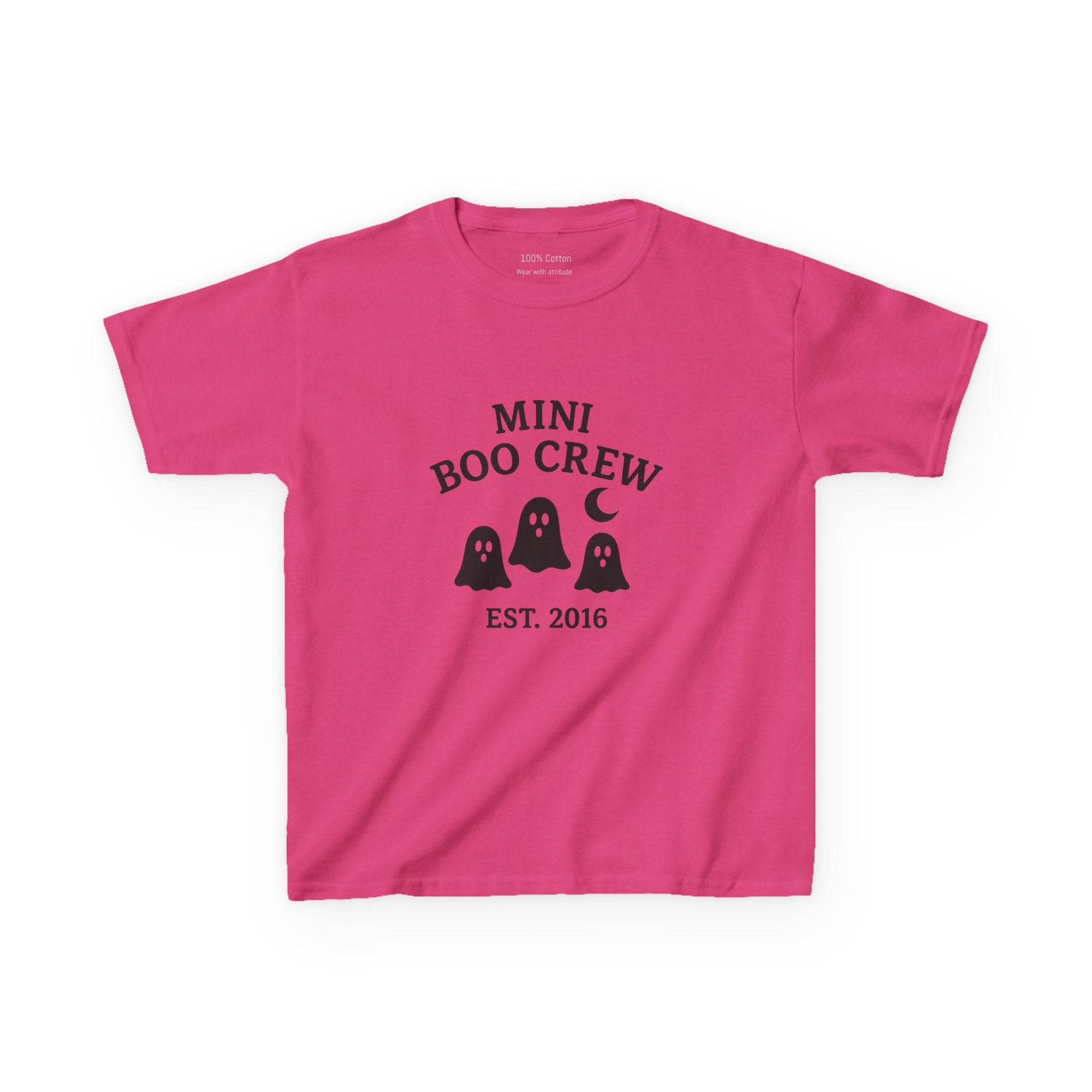 Mini Boo Crew Kids Tee - Halloween Ghost Shirt, Spooky T-Shirt for Children, Halloween Costume, Trick or Treat Shirt, Fun Mock Tee