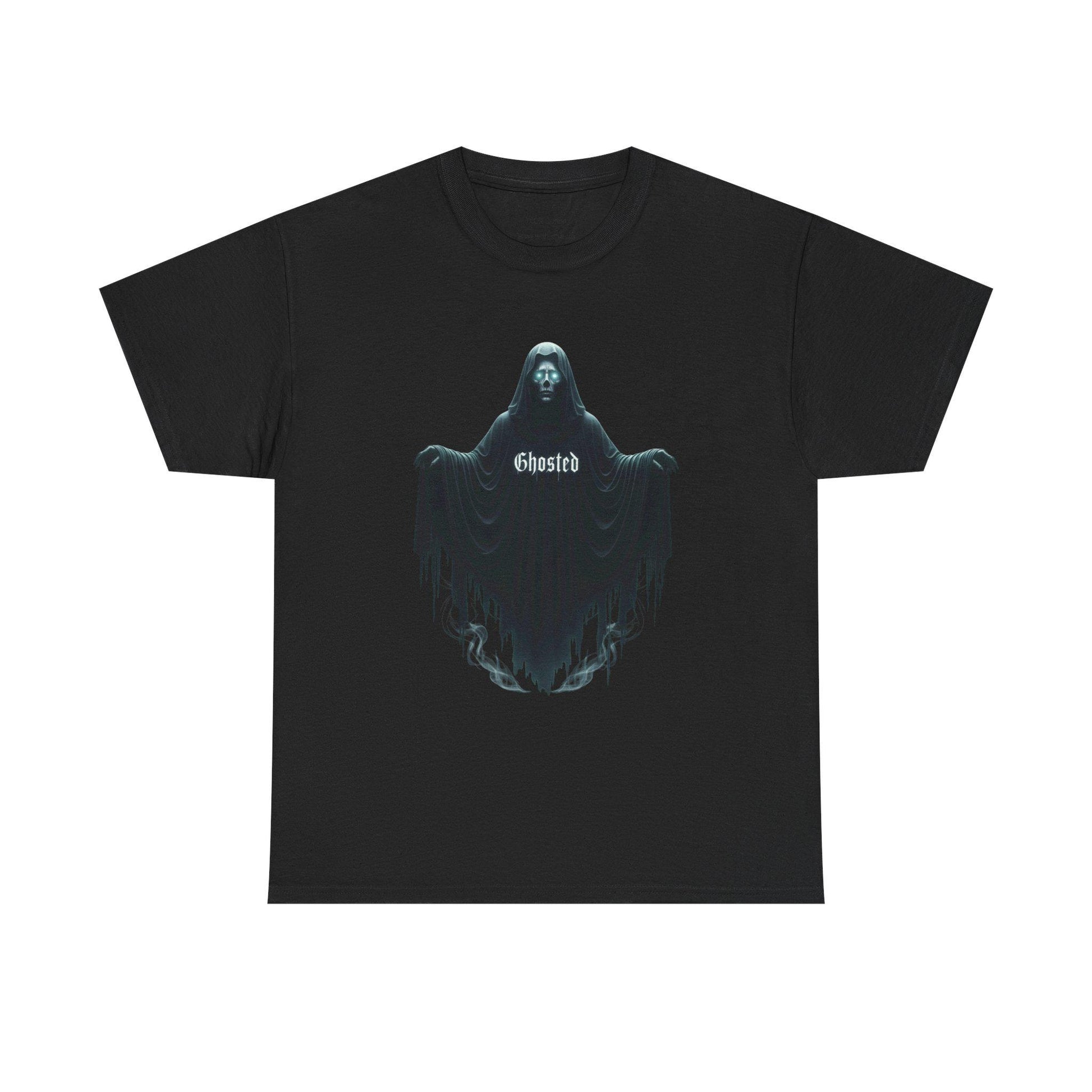 Ghosted Unisex Heavy Cotton Tee: Halloween Humor Apparel