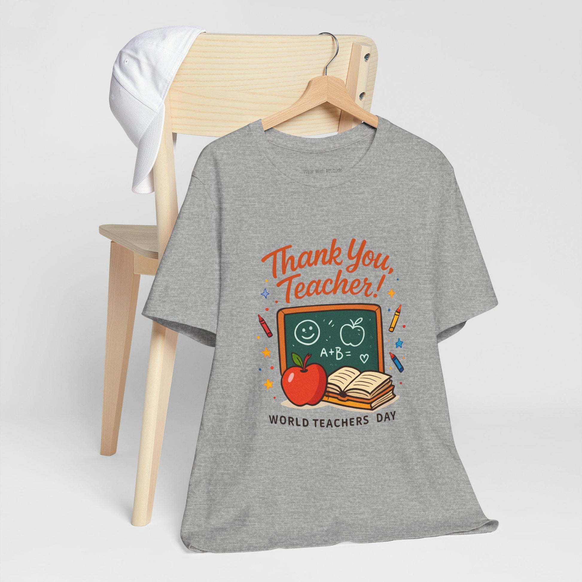 Teacher Appreciation T-Shirt – Unisex Short Sleeve Tee, Soft Cotton Thank You Gift for Teachers