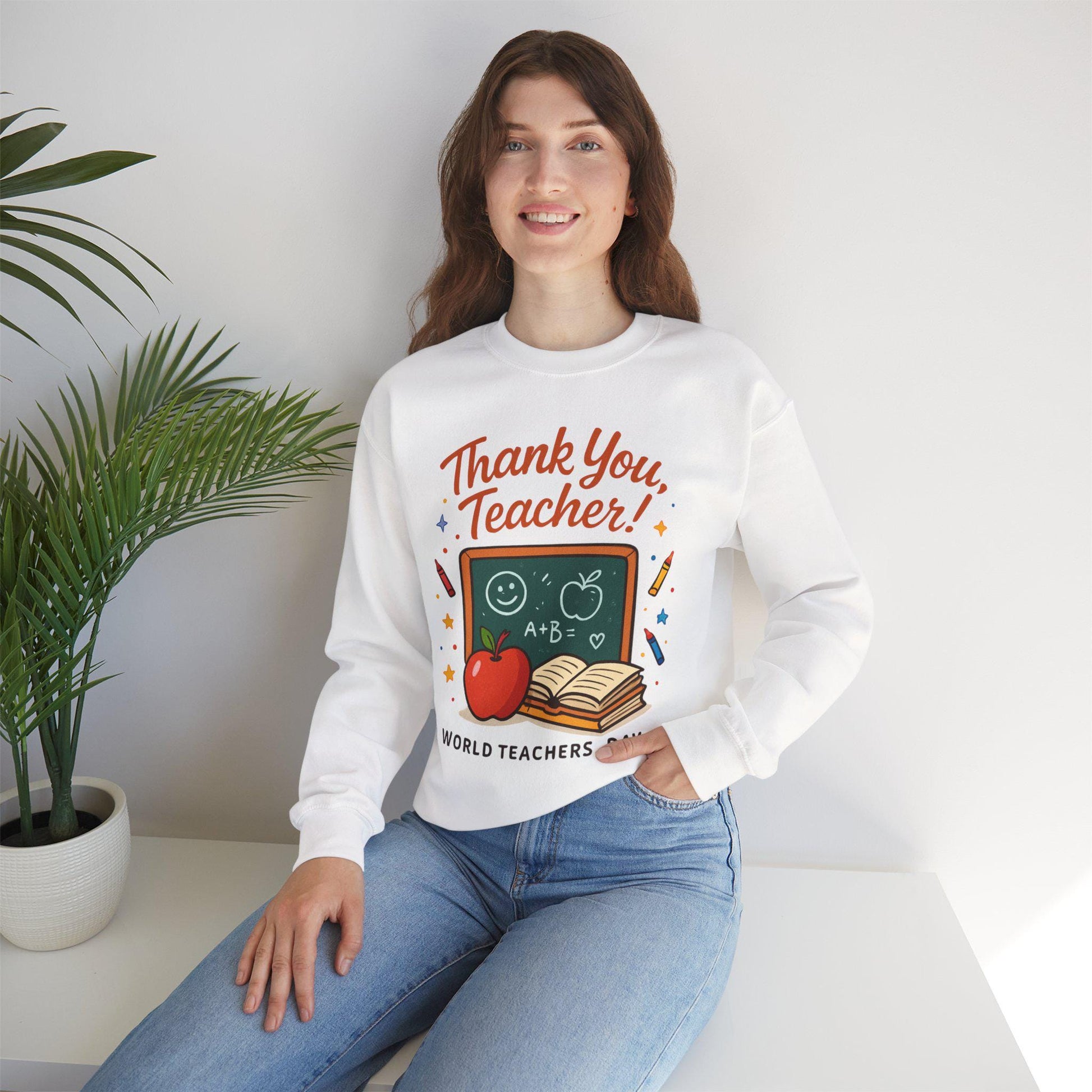 Teacher Appreciation Sweatshirt – Unisex Crewneck, Cozy Thank You Teacher Gift