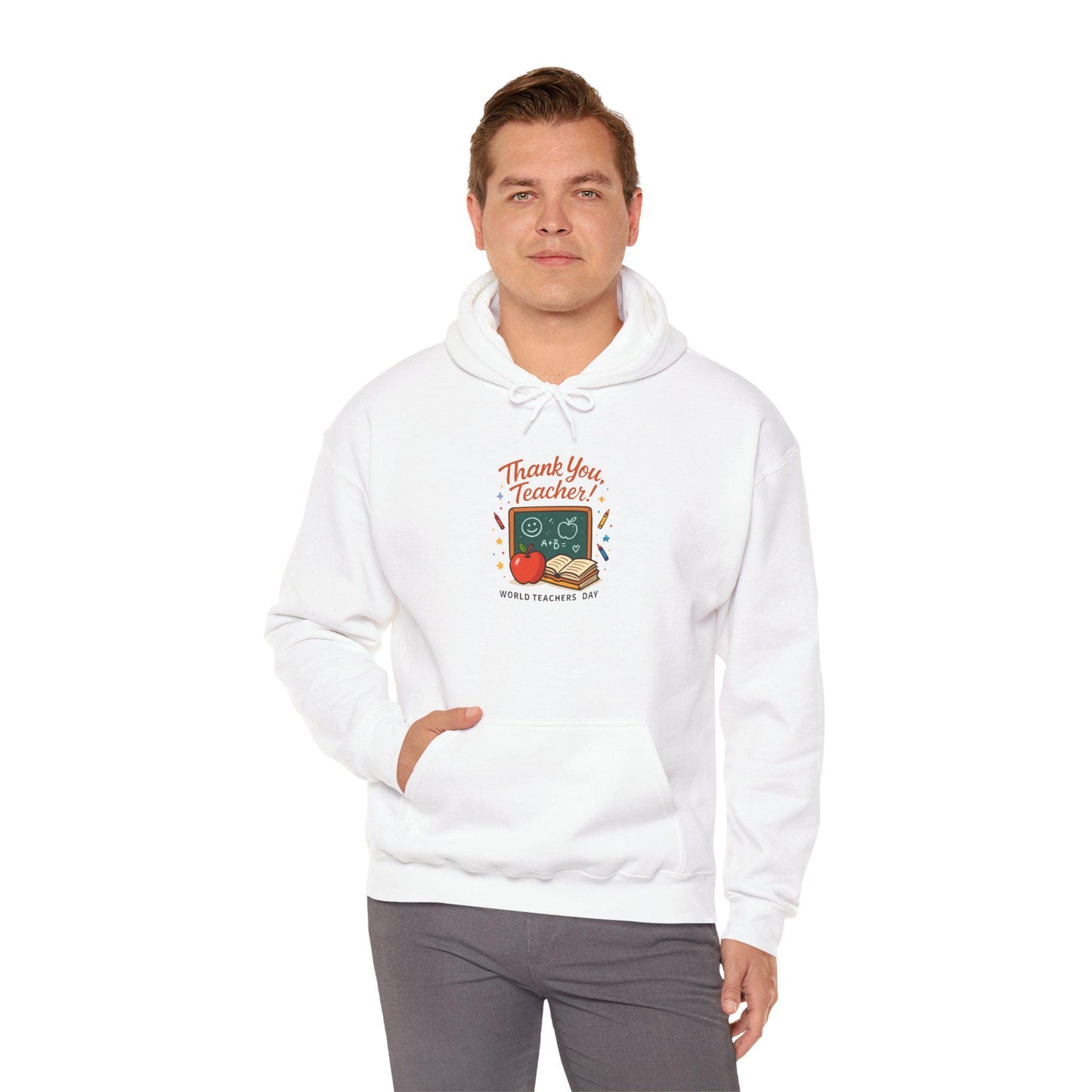 Teacher Appreciation Hoodie – Unisex Heavy Blend, Cozy Thank You Teacher Gift