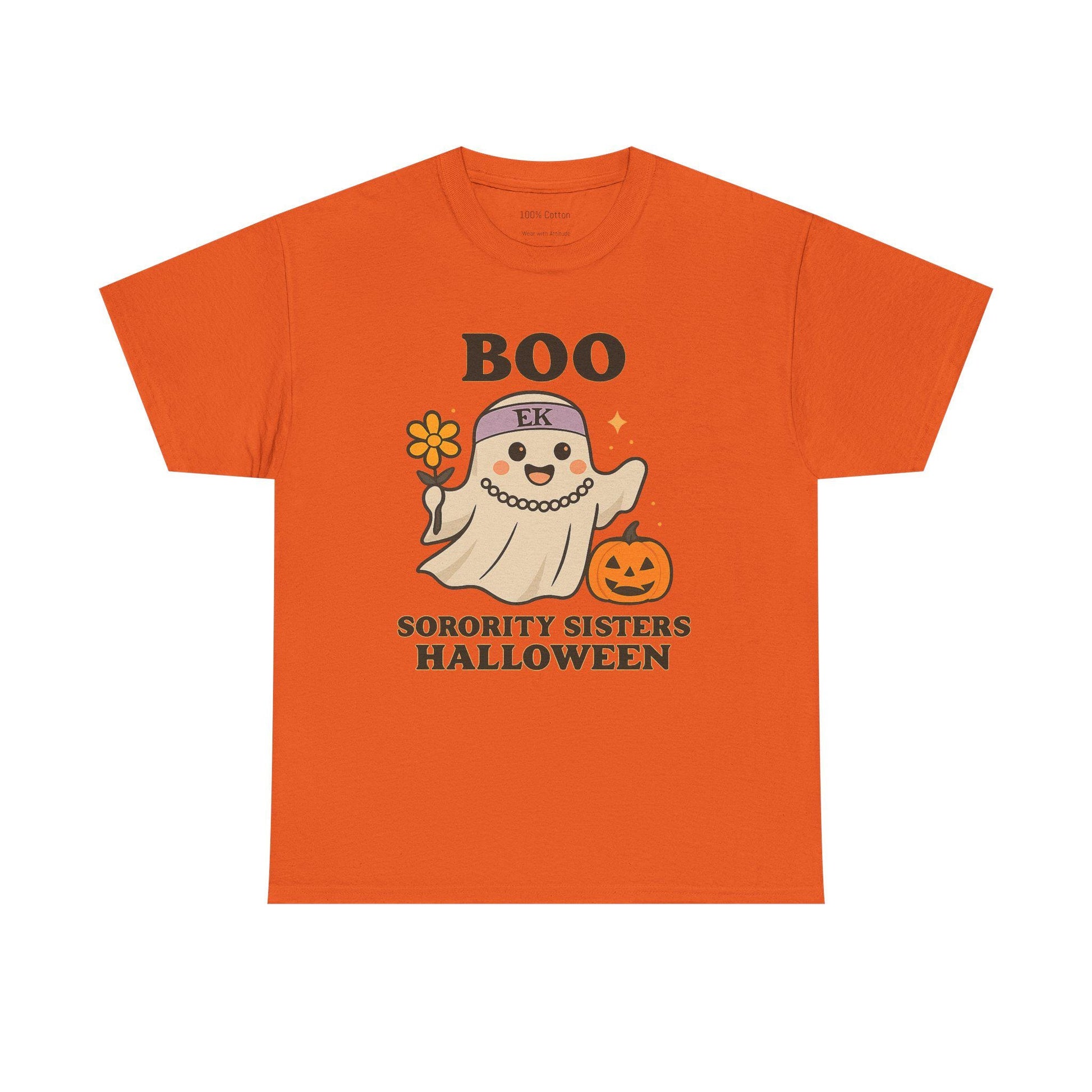 Boo Halloween Sorority Tee, Unisex T-Shirt, Spooky Season Top, Funny Halloween Shirt, Sorority Sisters Gift