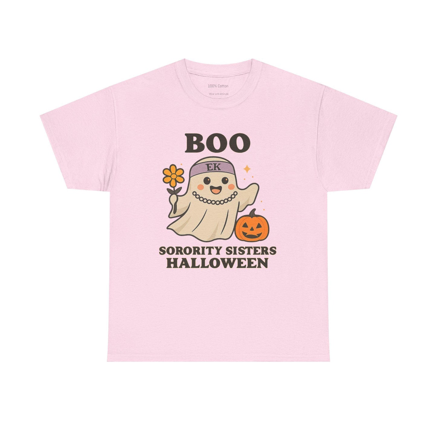 Boo Halloween Sorority Tee, Unisex T-Shirt, Spooky Season Top, Funny Halloween Shirt, Sorority Sisters Gift