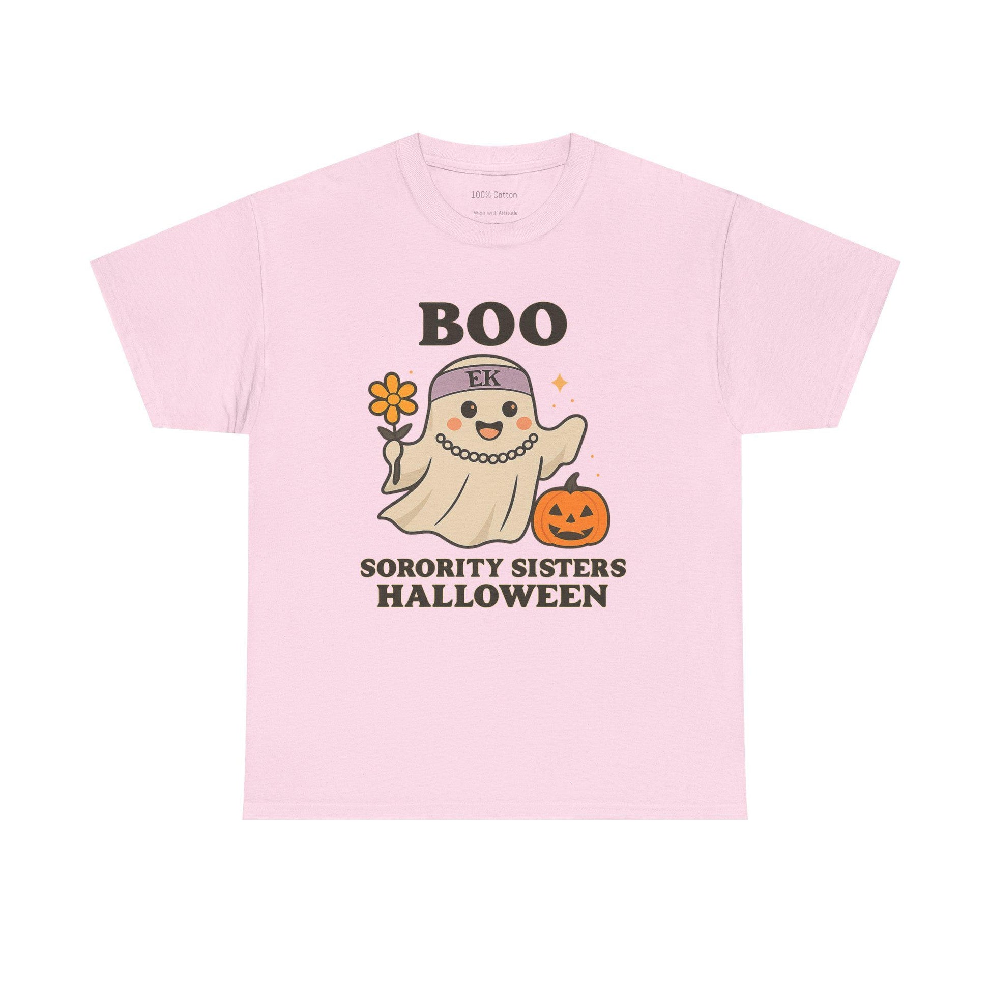 Boo Halloween Sorority Tee, Unisex T-Shirt, Spooky Season Top, Funny Halloween Shirt, Sorority Sisters Gift