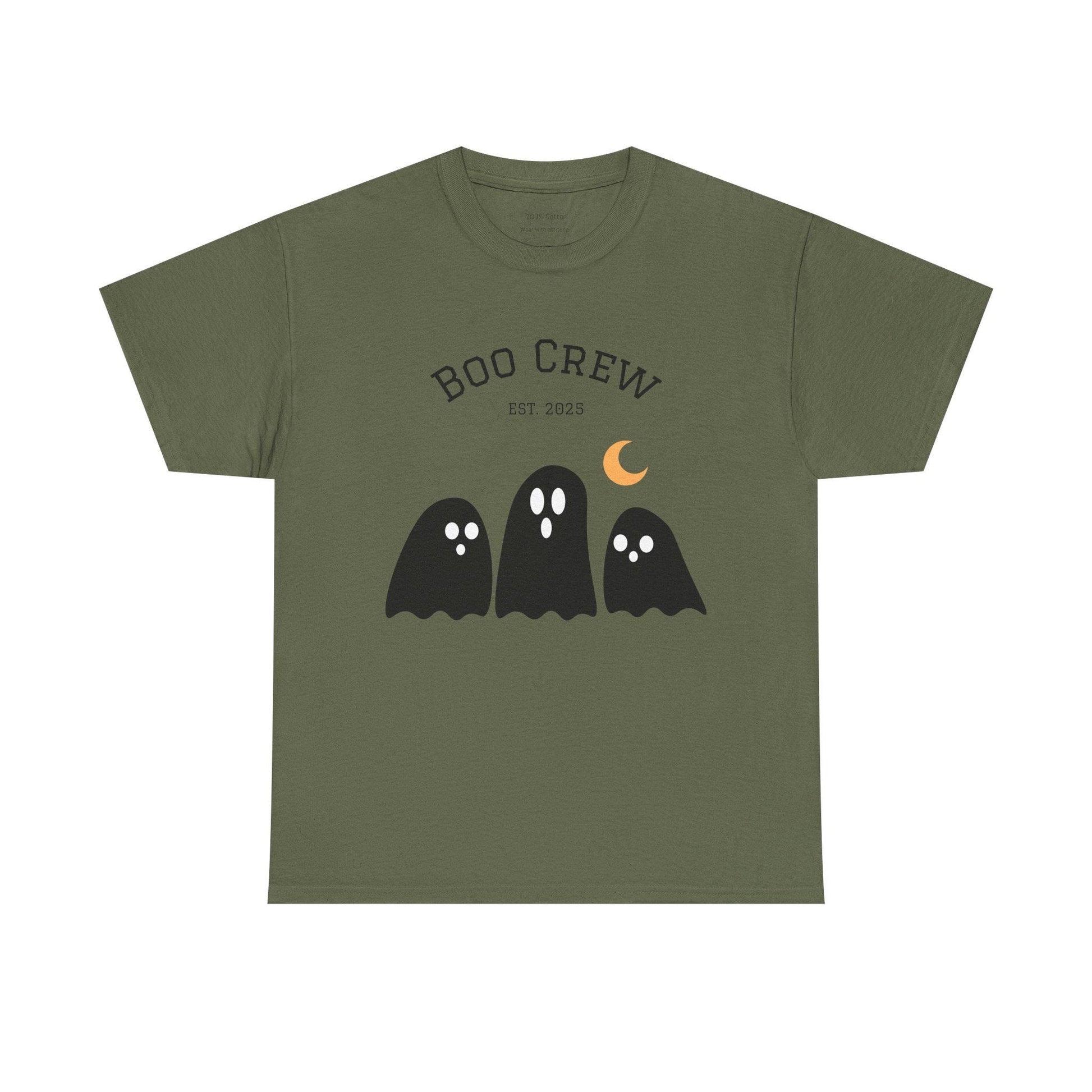 Boo Crew Halloween Tee: Spooky Ghost Cotton Unisex Shirt