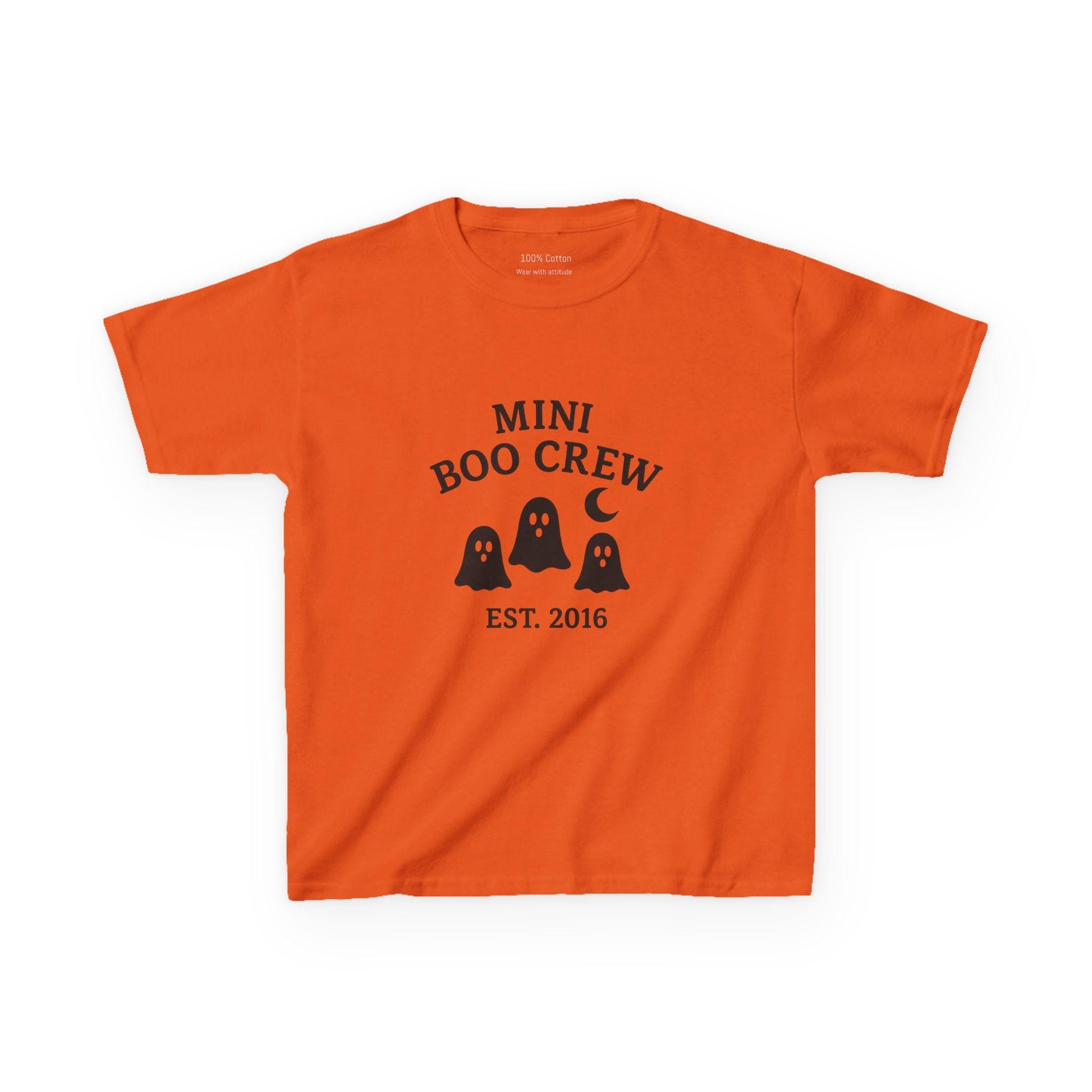 Mini Boo Crew Kids Tee - Halloween Ghost Shirt, Spooky T-Shirt for Children, Halloween Costume, Trick or Treat Shirt, Fun Mock Tee
