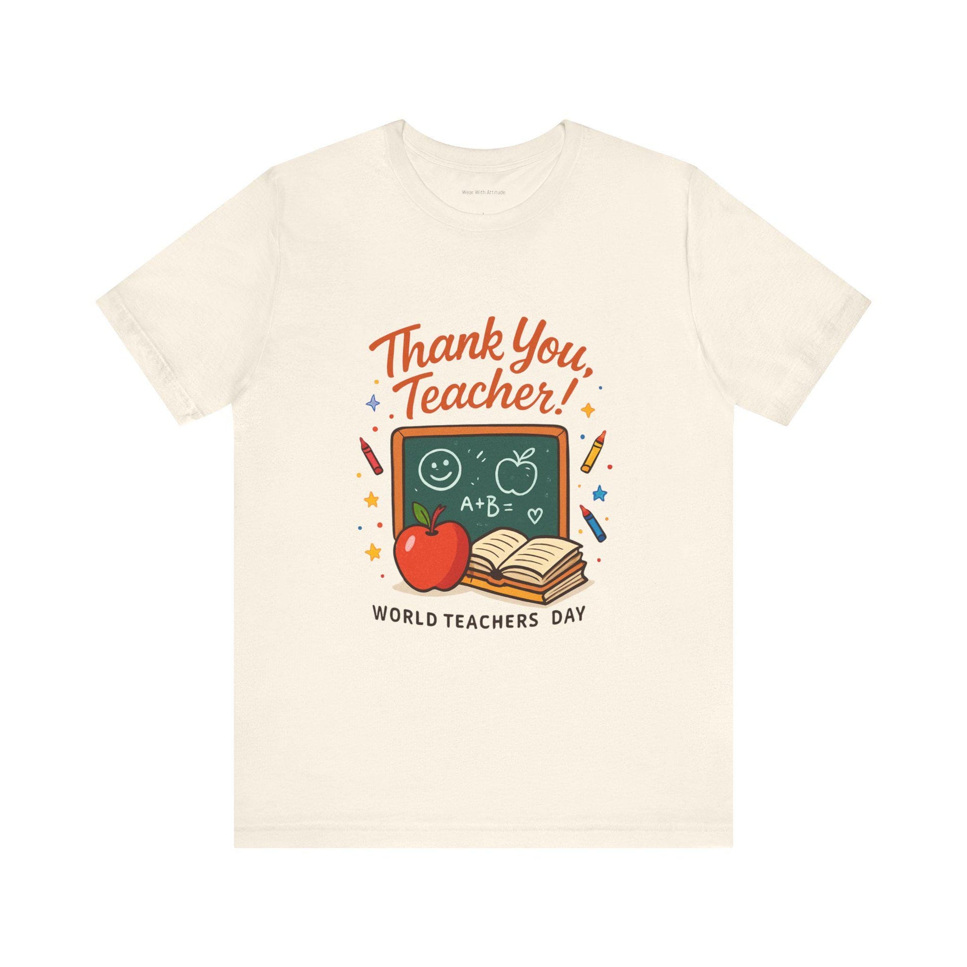 Teacher Appreciation T-Shirt – Unisex Short Sleeve Tee, Soft Cotton Thank You Gift for Teachers