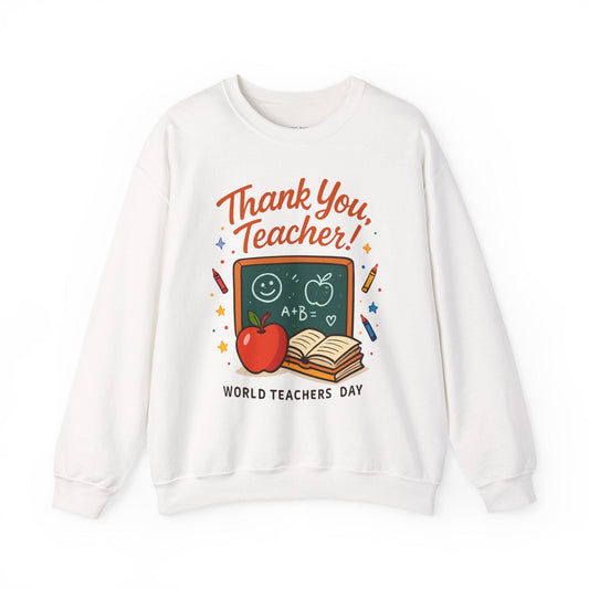 Teacher Appreciation Sweatshirt – Unisex Crewneck, Cozy Thank You Teacher Gift