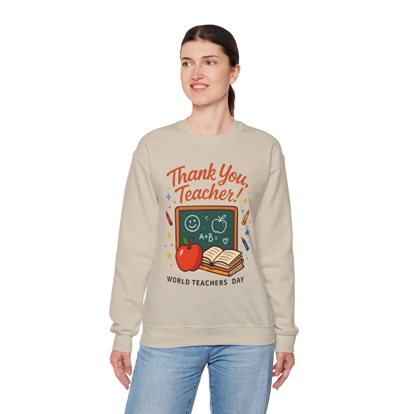Teacher Appreciation Sweatshirt – Unisex Crewneck, Cozy Thank You Teacher Gift