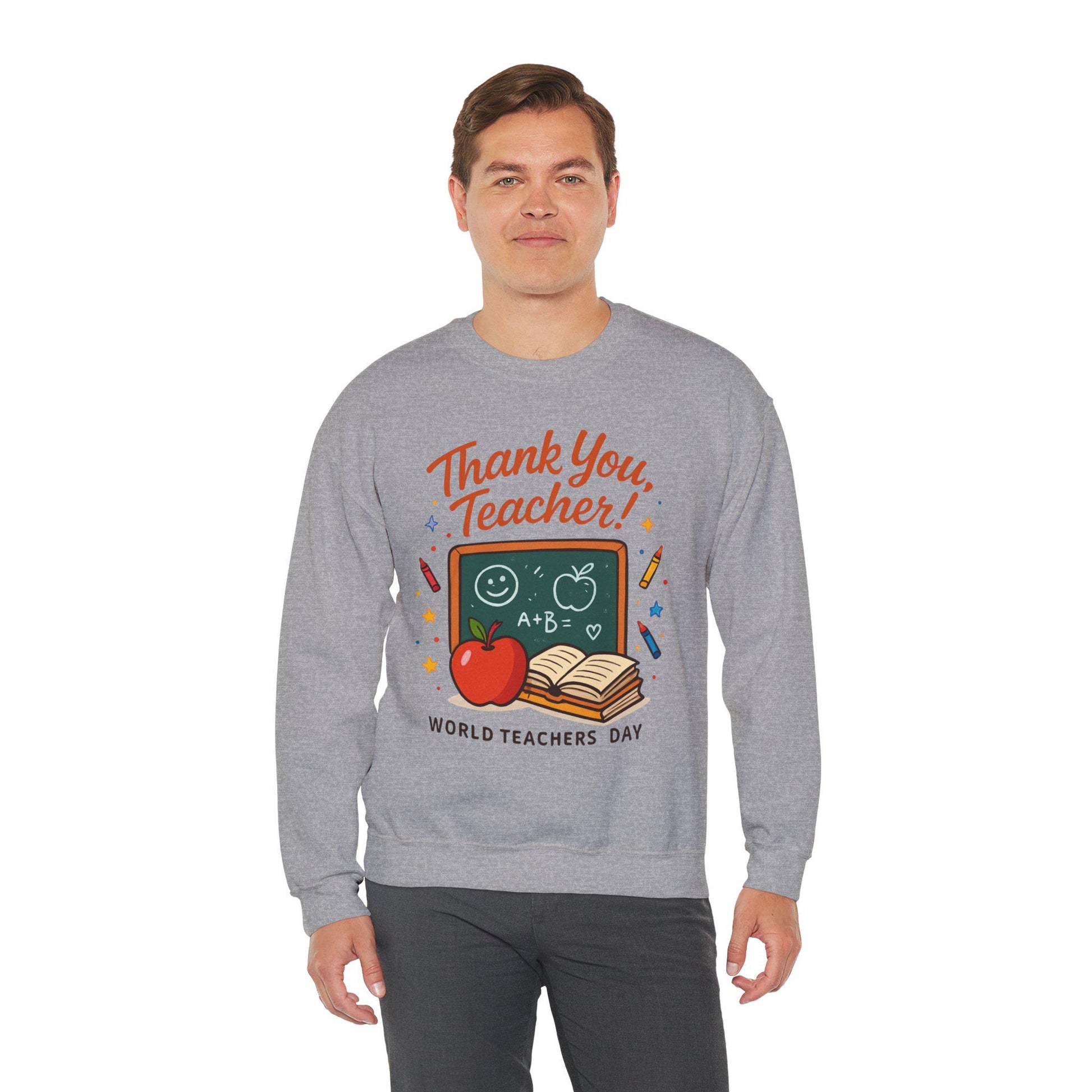 Teacher Appreciation Sweatshirt – Unisex Crewneck, Cozy Thank You Teacher Gift